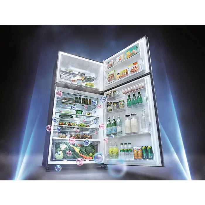 Refrigerator with top chamber Sharp SJ-YG740G-BK 604 l E No Frost Black - Хладилници с горна