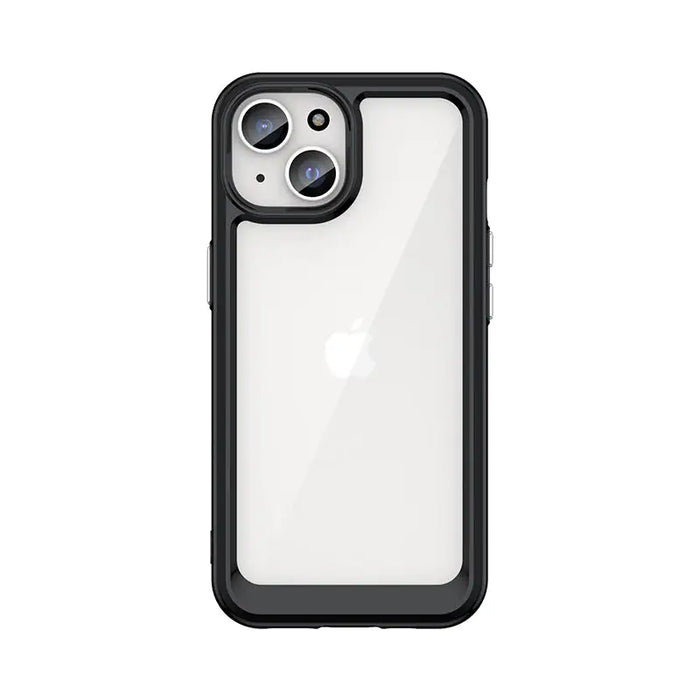 Reinforced case with flexible frame for iPhone 15 Plus Outer Space - black - Cell phone cases and covers<<<HurtelXML