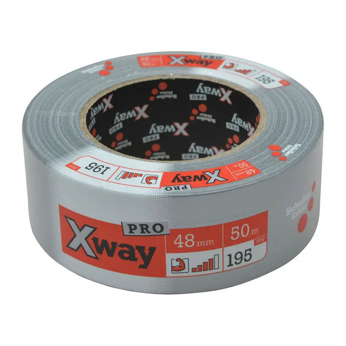 REINFORCED DUCT TAPE 48MMX50M SILVER SCHULLER X-WAY PRO - Ленти<<<Лепила и ленти<<<Подови и стенни