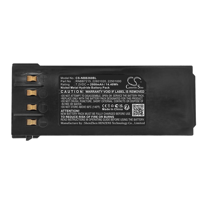 Remote control battery for crane HIAB 092 102 NBB Nano-L RNBB7215 NIMH 7.2V 2000mAh Cameron Sino - Батерии за