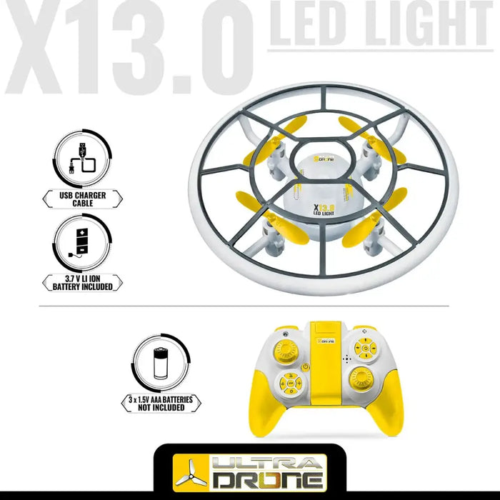Remote control drone Mondo Ultradrone X13 LED Light - Електроника Игри<<<Компютри| Електроника<<<BigBuy&&&Търтеите и