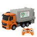 Remote control RC garbage truck 1:26 Double Eagle (orange) Mercedes-Benz Antos E676-003 - Remote-controlled