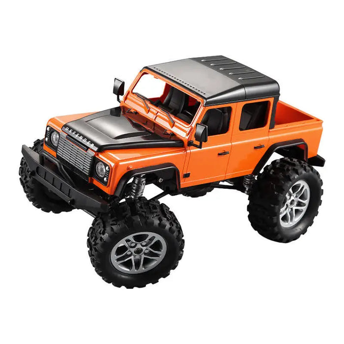 Remote-controlled car 1:14 Double Eagle (orange) Land Rover Defender (Pick-up) E332-003 - Remote-controlled