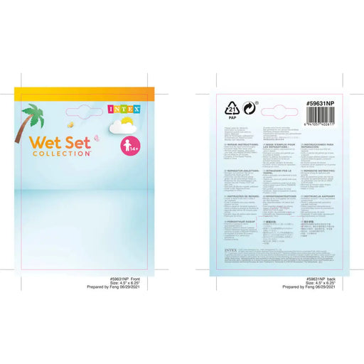 Repair kit Intex Inflatable 7 x 0,5 x 7 cm (36 Units) - Почистване Прахосмукачки И Гладене<<<Дом