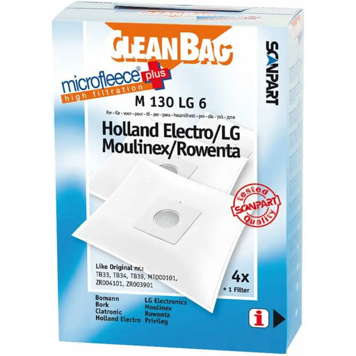 Replacement Bag for Vacuum Cleaner Scanpart M 130 LG 6 LG 4UD - Почистване Прахосмукачки И Гладене<<<Дом