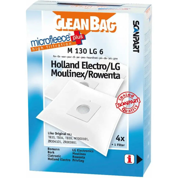Replacement Bag for Vacuum Cleaner Scanpart M 130 LG 6 LG 4UD - Почистване Прахосмукачки И Гладене<<<Дом