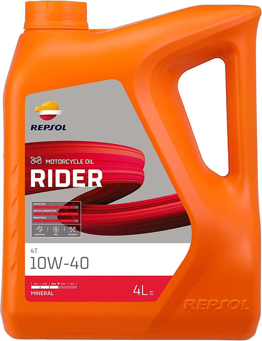 REPSOL RIDER 4T 10W-40 4L Moto