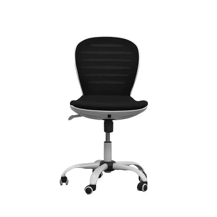 RFG Children’s chair Flexy White damask and mesh black seat black backrest - Офис столове<<<За офиса<<<ZoraSite