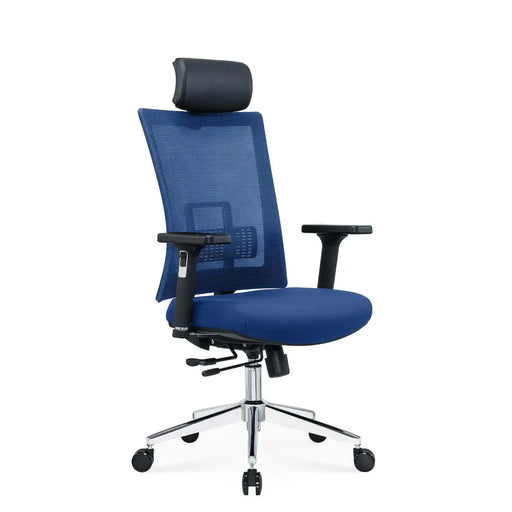RFG Ergonomic chair Luxe Chrome HB blue - Офис столове<<<За офиса<<<ZoraSite