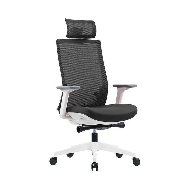 RFG Ergonomic chair Meteor White HB gray seat gray back - Офис столове<<<За офиса<<<ZoraSite