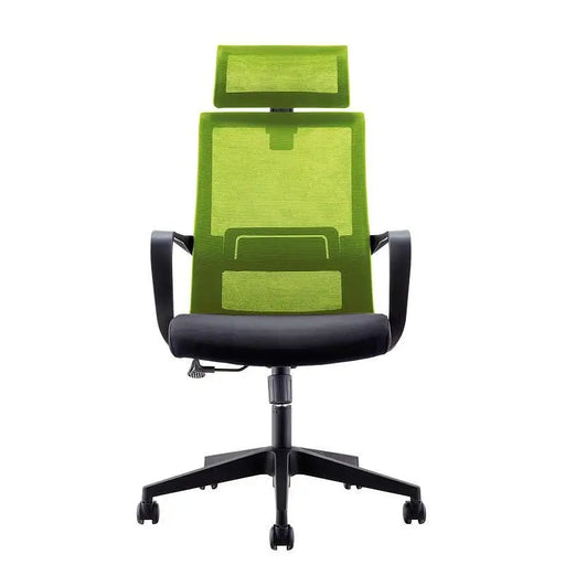 RFG Executive chair Smart HB damask and mesh black seat green back - Офис столове<<<За офиса<<<ZoraSite