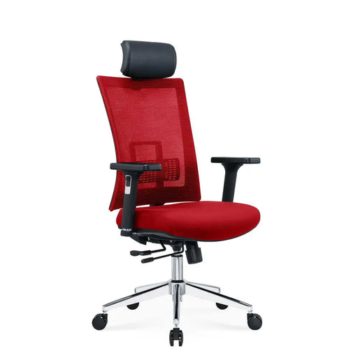 RFG Luxe Chrome HB ergonomic chair red - Офис столове<<<За офиса<<<ZoraSite