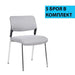 RFG Visitor chair Evo 4L M gray 5 pieces in a set - Офис столове<<<За офиса<<<ZoraSite