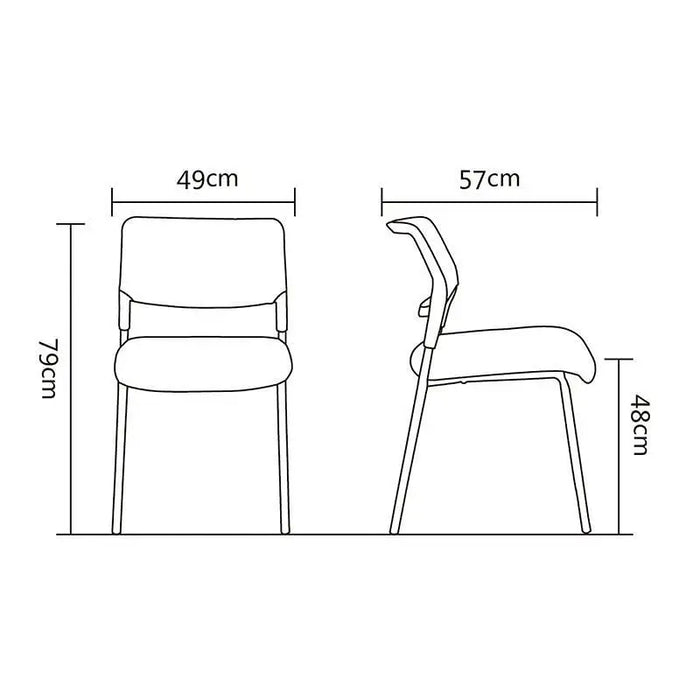 RFG Visitor’s chair Evo 4L M blue 5 pieces in a set - Офис столове<<<За офиса<<<ZoraSite