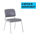 RFG Visitor’s chair Slow M eco-leather gray 4 pieces in a set - Офис столове<<<За офиса<<<ZoraSite