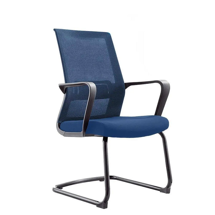 RFG Visitor’s chair Smart M damask and mesh dark blue seat dark blue back - Офис столове<<<За офиса<<<ZoraSite