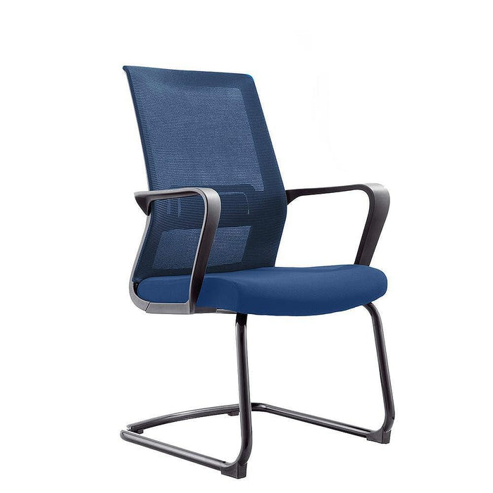 RFG Visitor's chair Smart M, damask and mesh, dark blue seat, dark blue back