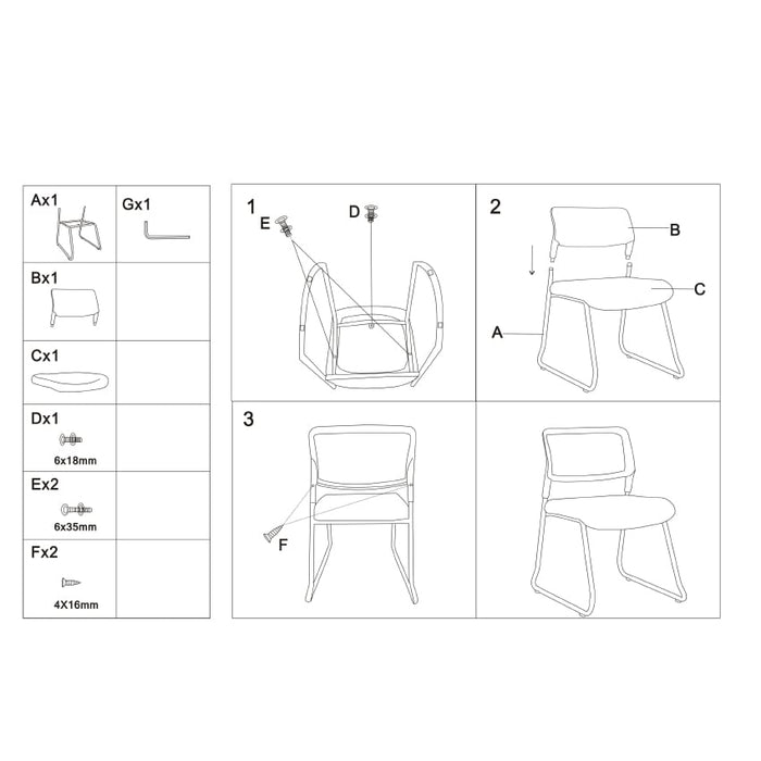 RFG Visitor chair Evo 4S M, gray