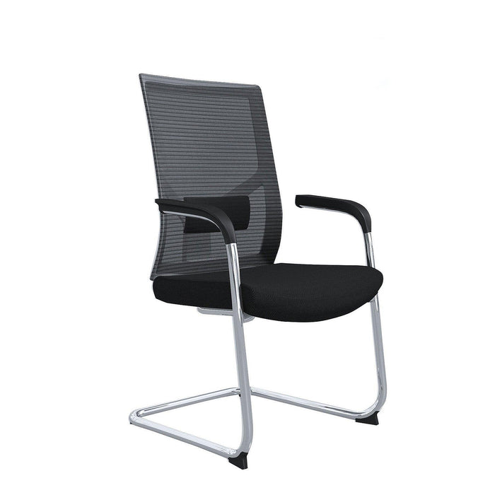 RFG Visitor chair Snow M, black seat, black back