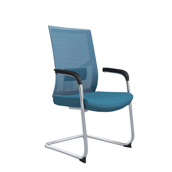 RFG Visitor chair Snow M, light blue seat, light blue backrest
