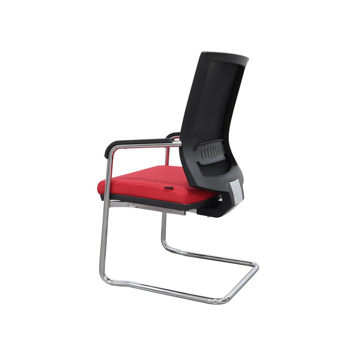 RFG Visitor chair Elli 05 M, red seat, black backrest