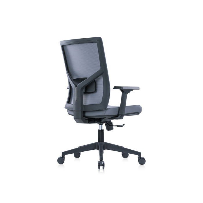 RFG Ergonomic chair Snow Black W, light gray seat, light gray backrest