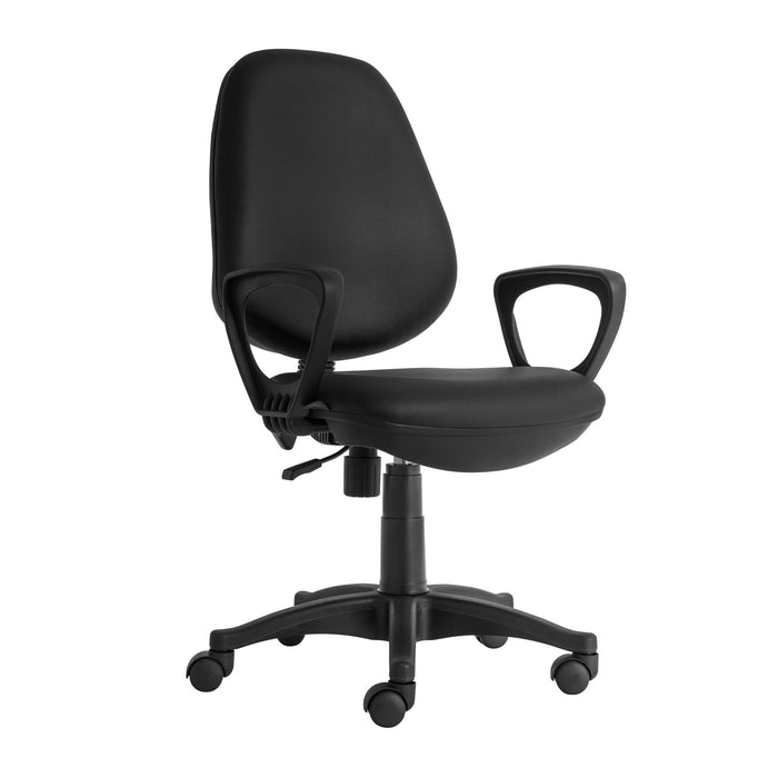 RFG Ergonomic chair Presto Black, eco-leather, black