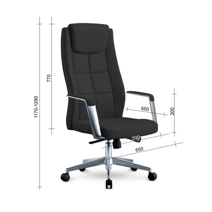RFG Director's chair BOGART HB, eco-leather, brown