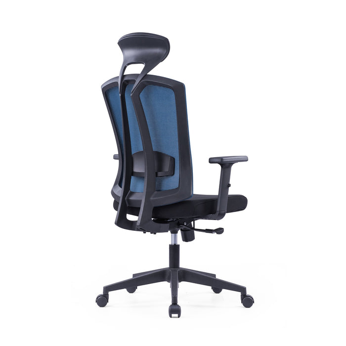 RFG Director's chair Brixxen HB, black seat, dark blue backrest