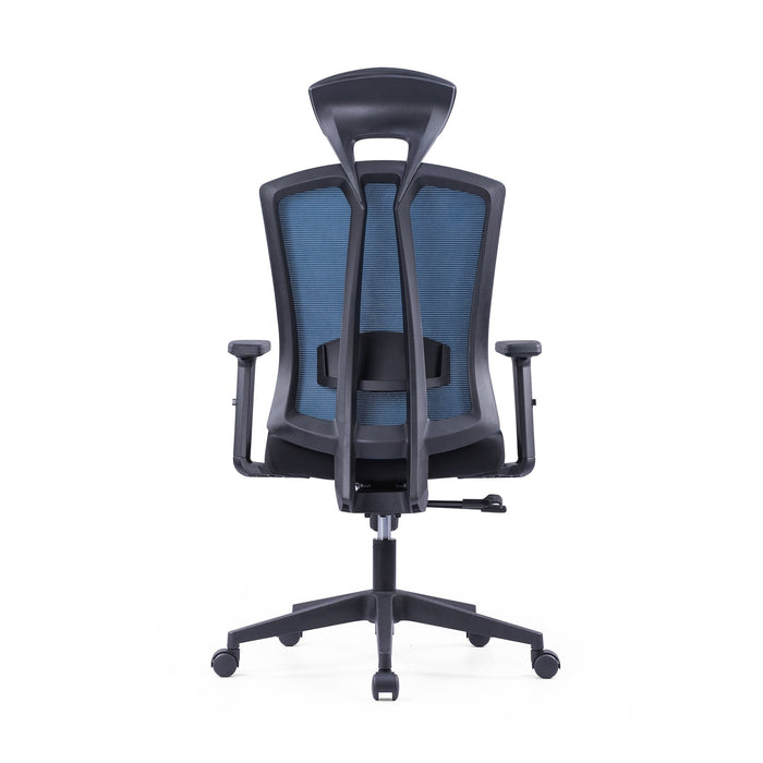 RFG Director's chair Brixxen HB, black seat, dark blue backrest