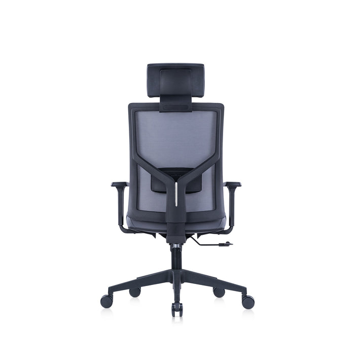 RFG Ergonomic chair Snow Black HB, light gray seat, light gray backrest