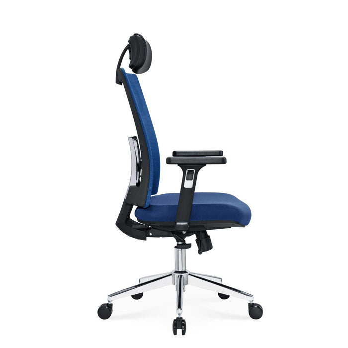 RFG Ergonomic chair Luxe Chrome HB, blue
