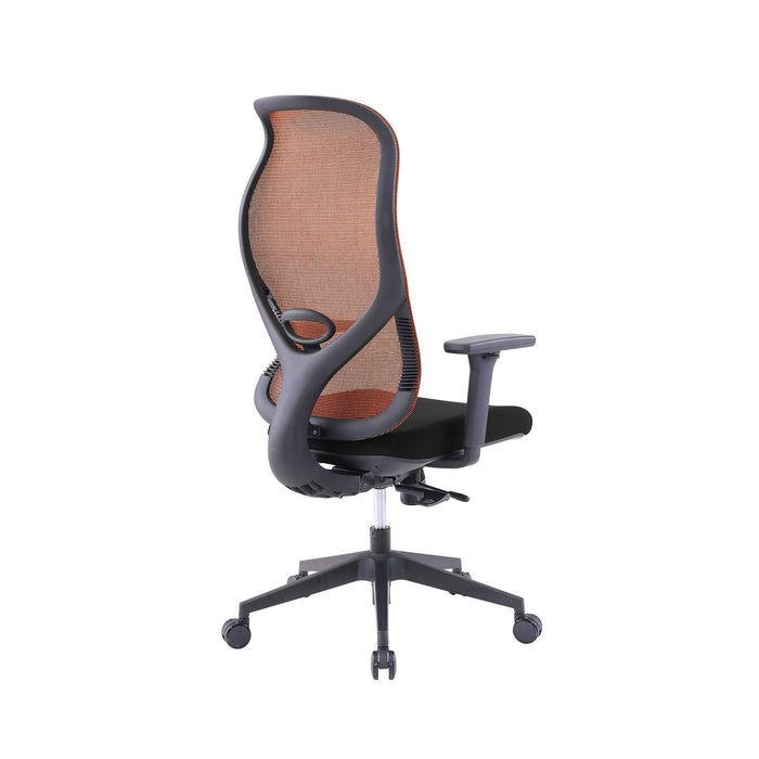 RFG Ergonomic chair STAR HB, black seat, orange backrest