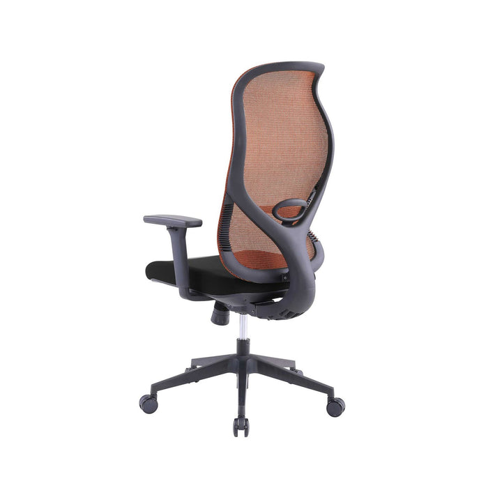 RFG Ergonomic chair STAR HB, black seat, orange backrest