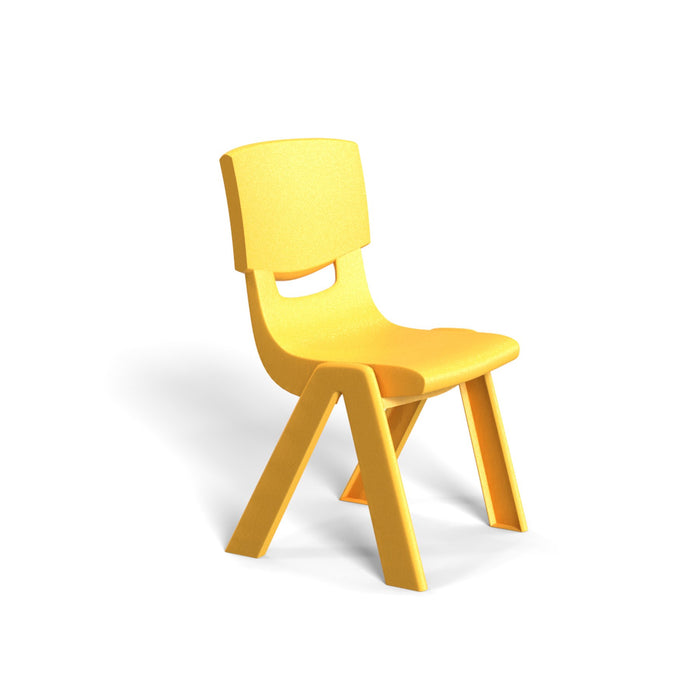 RFG Children's chair Chico, plastic, with backrest, yellow, 41 x 35 x 62 cm