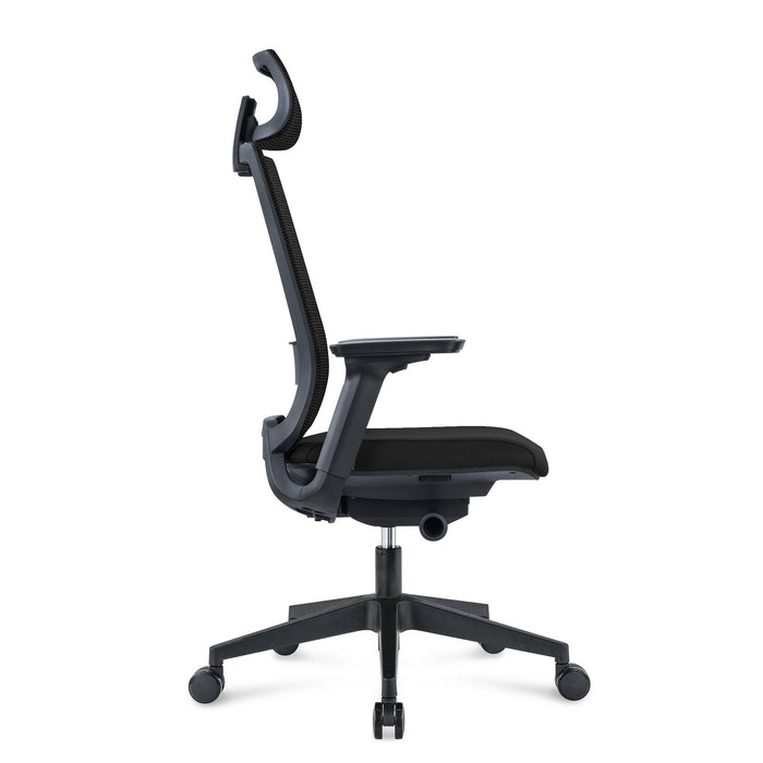 RFG Meteor X Black HB ergonomic chair, black seat, black back