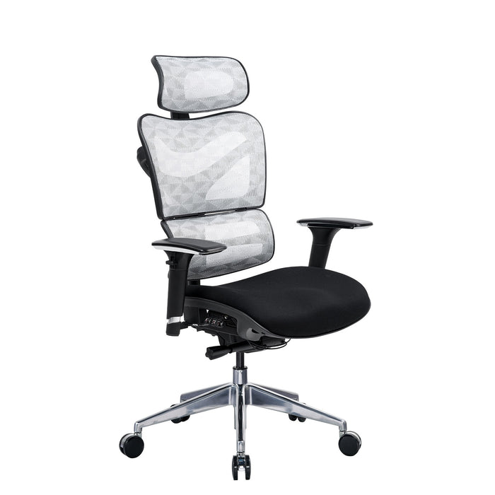 RFG Ergonomic chair TECH@GAMES, black seat, white-black backrest