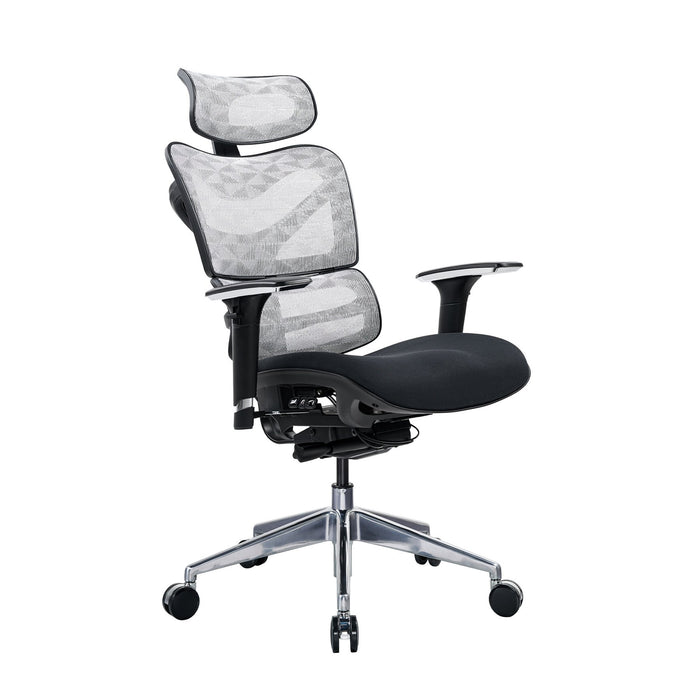RFG Ergonomic chair TECH@GAMES, black seat, white-black backrest