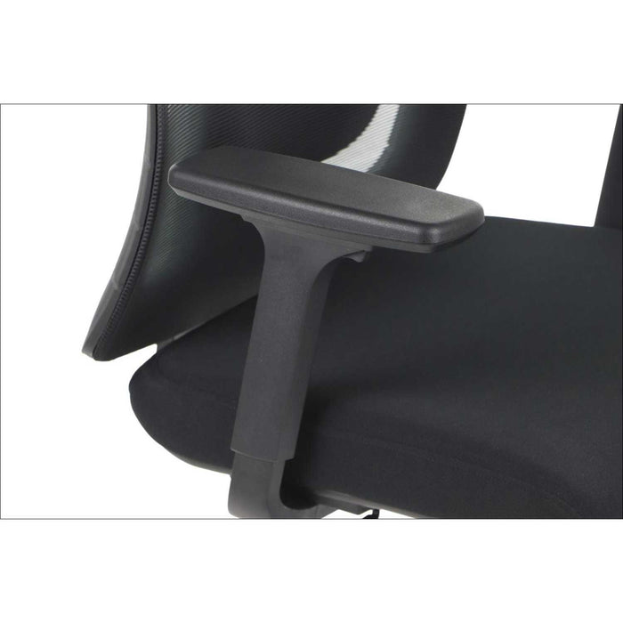 RFG Artur HB ergonomic chair, dark gray seat, black backrest