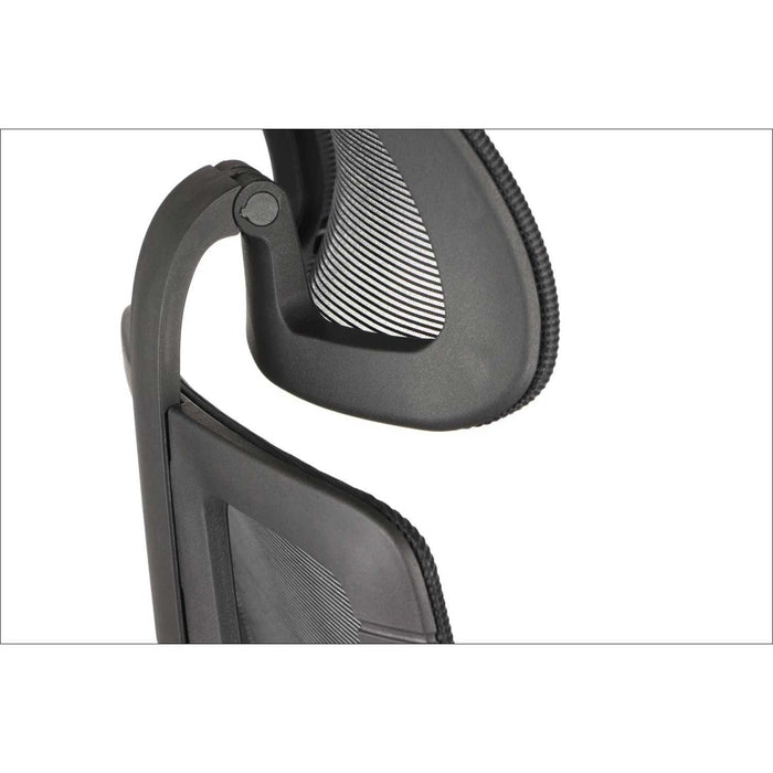 RFG Artur HB ergonomic chair, dark gray seat, black backrest