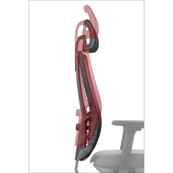 RFG Artur HB ergonomic chair, dark gray seat, black backrest