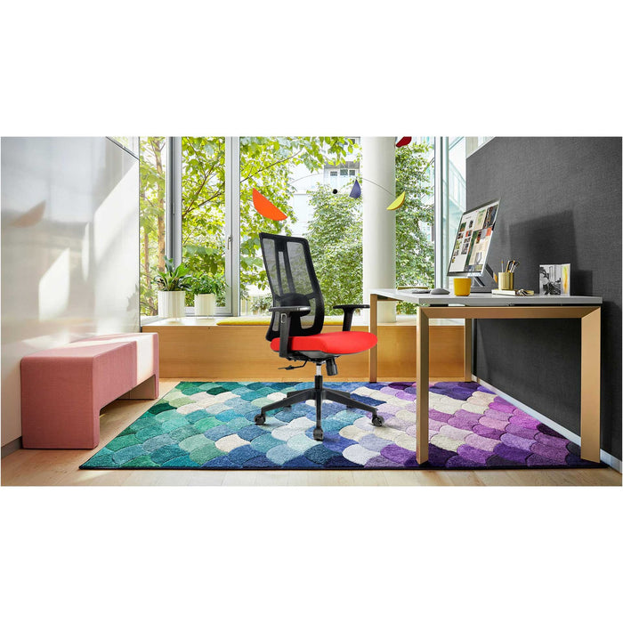 RFG Artur HB ergonomic chair, dark gray seat, black backrest