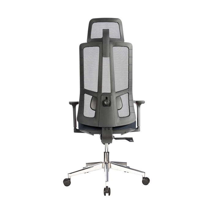 RFG Artur HB ergonomic chair, dark gray seat, black backrest