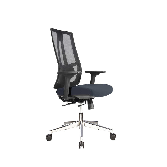 RFG Artur W ergonomic chair, dark gray seat, black backrest