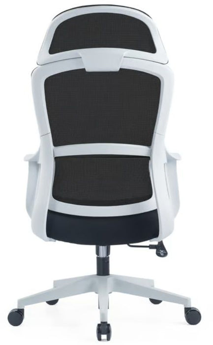 RFG Director's chair Best HB Gray, damask and mesh, black seat, black back