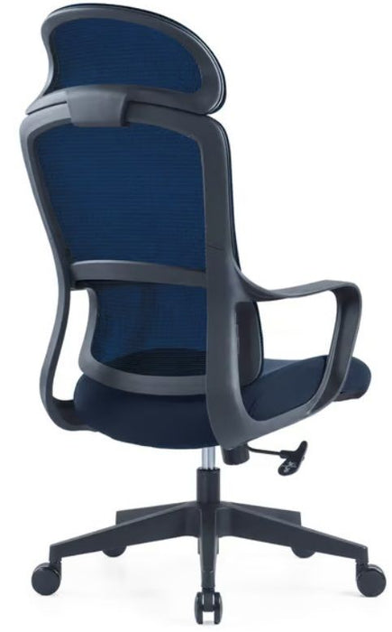 RFG Director's chair Best HB, damask and mesh, dark blue seat, dark blue back
