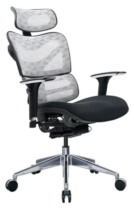 RFG Ergonomic chair TECH@GAMES, black seat, white-black backrest