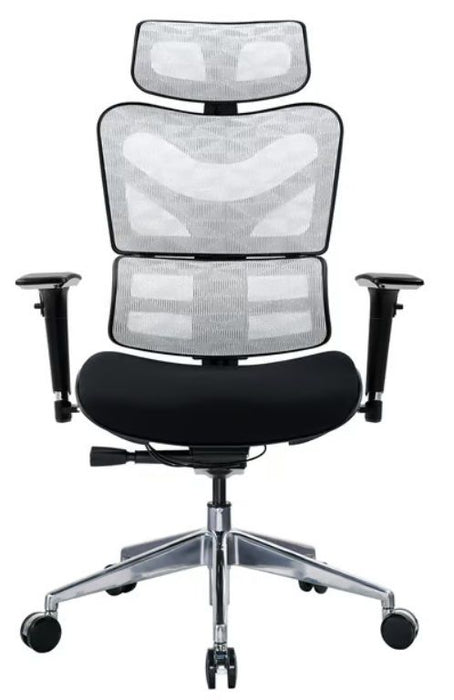 RFG Ergonomic chair TECH@GAMES, black seat, white-black backrest