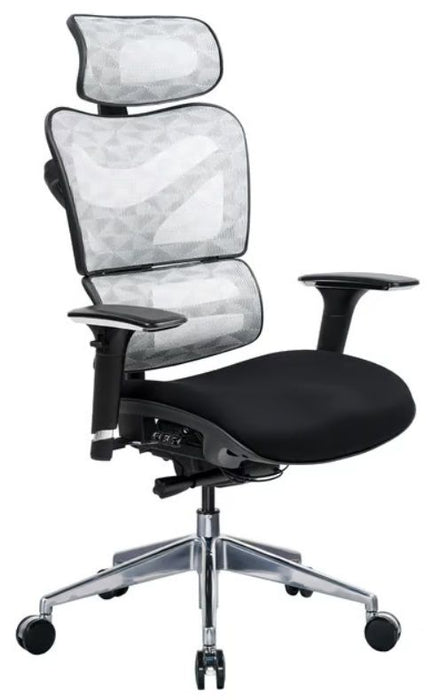 RFG Ergonomic chair TECH@GAMES, black seat, white-black backrest