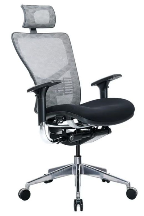 RFG Ergonomic chair TECH@PRO, black seat, white-black backrest